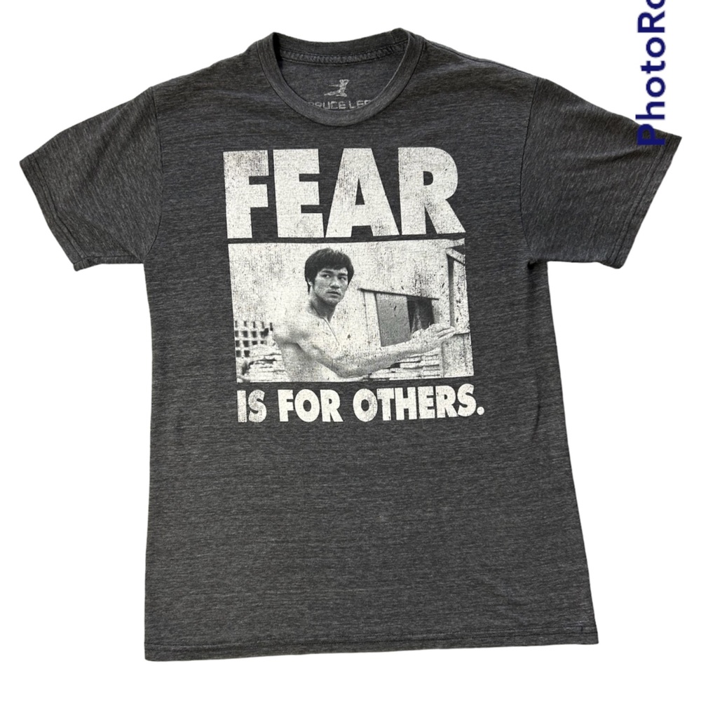 Bruce Lee Shirt Adult Small Graphic Tee Shirt "Fear is for Others" T Shirt